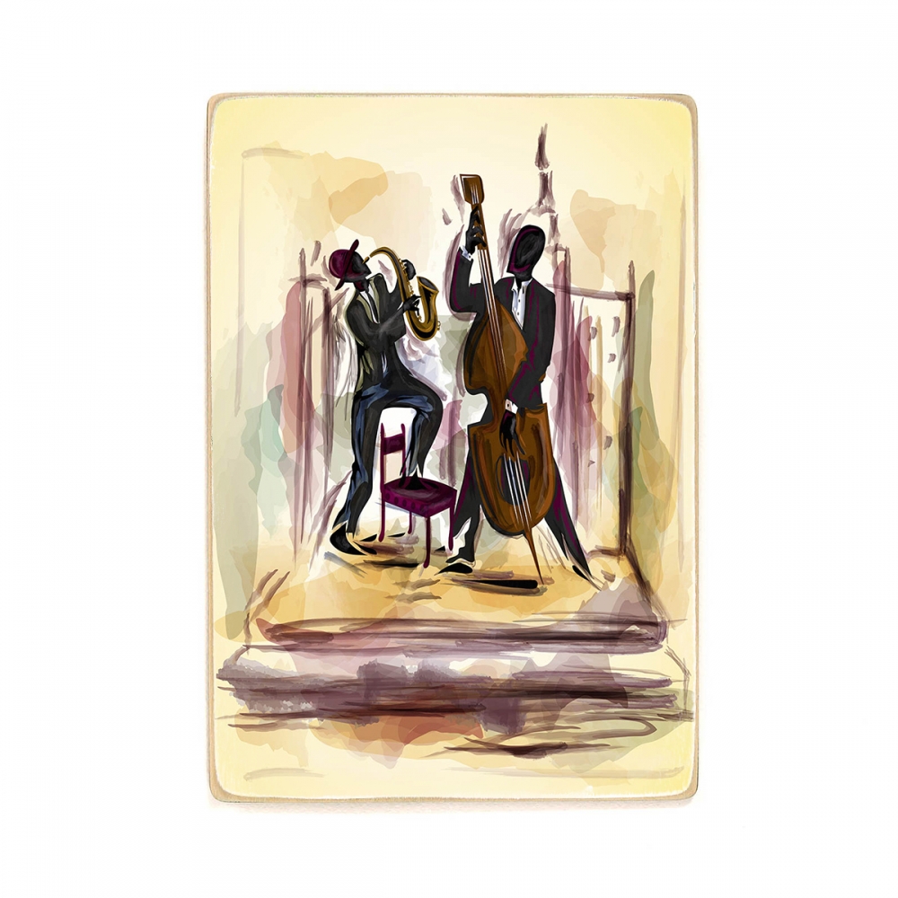 

Деревянный постер Музыка Jazz Art А1