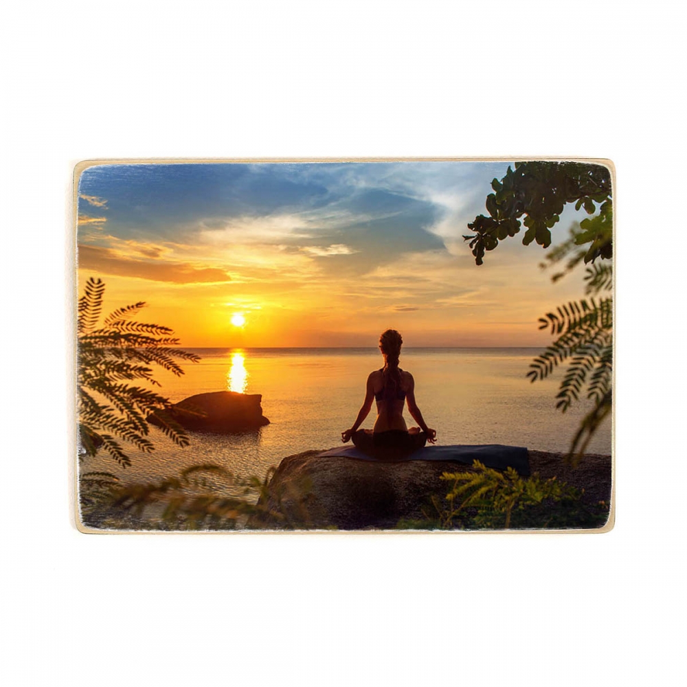 

Деревянный постер Природа Calmness And Yoga А2