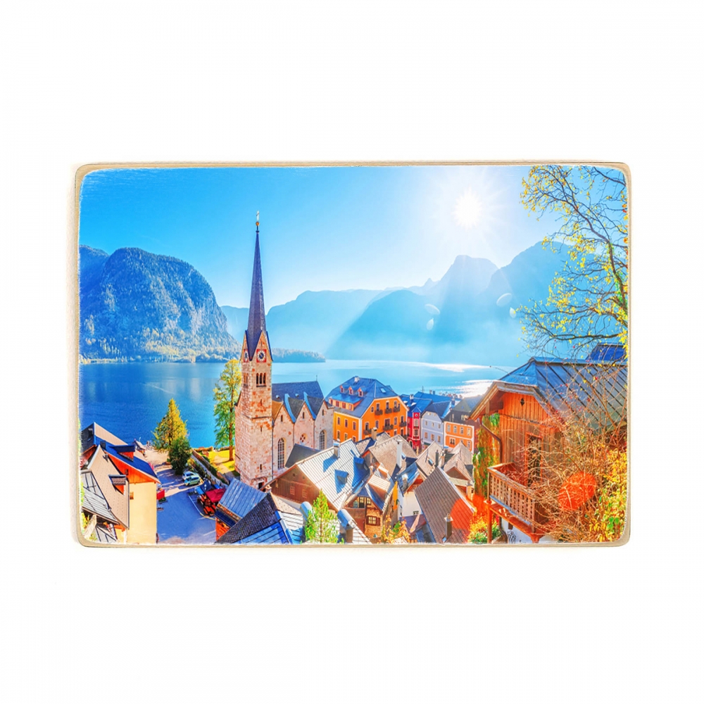

Деревянный постер Архитектура Austria Hallstatt Historical Village А1