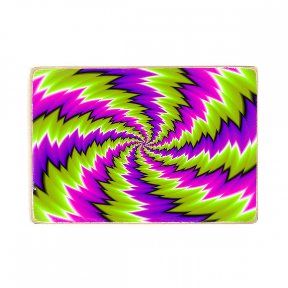 

Деревянный постер Psy Art Abstract Green Illusion А1