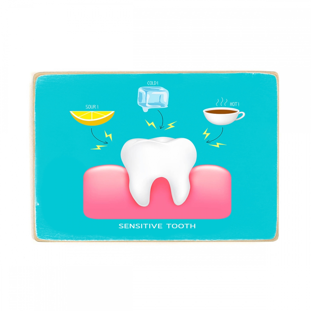 

Деревянный постер Стоматология Sensitive Tooth А1