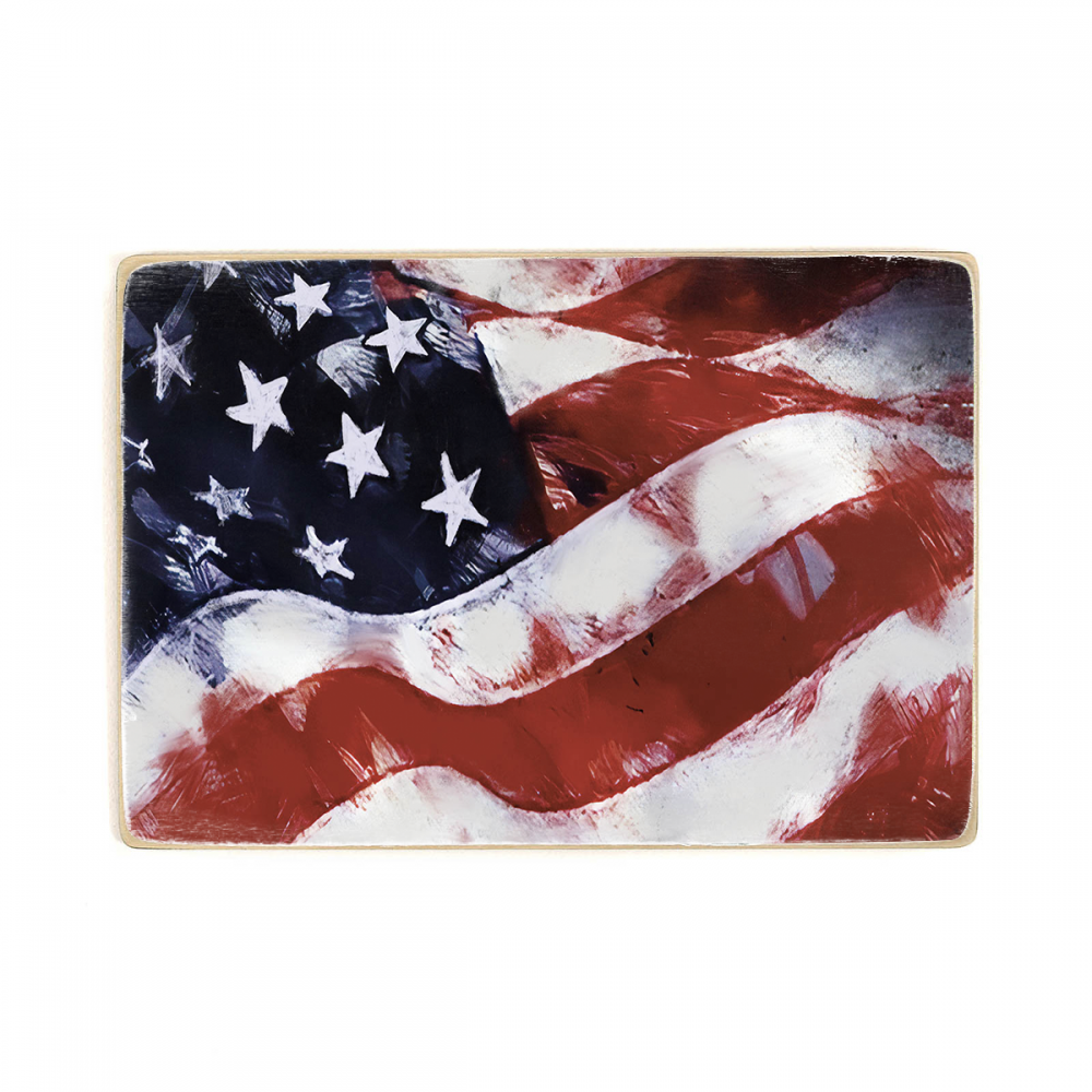 

Деревянный постер Путешествия USA Flag А1