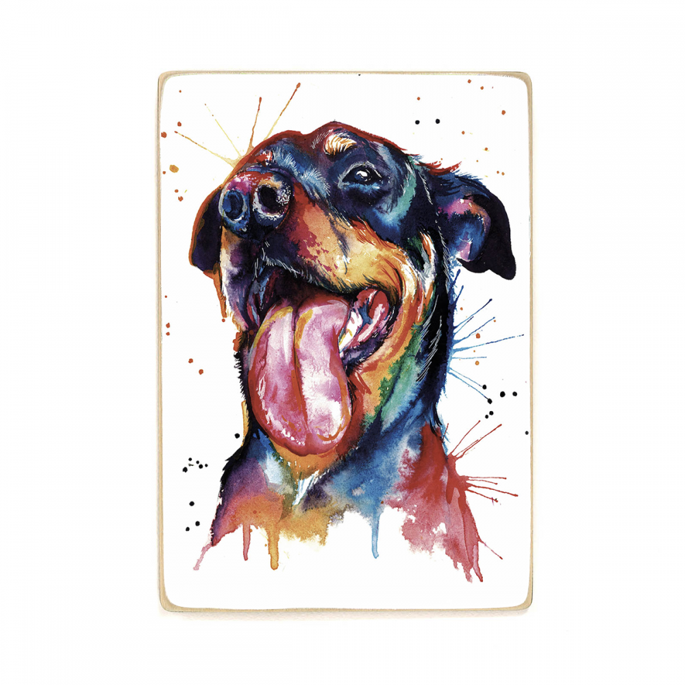 

Деревянный постер Животные Watercolor Rottweiler А2