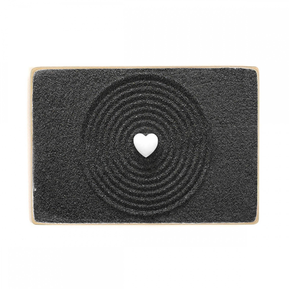 

Деревянный постер Йога и медитация Japanese ZEN garden with white heart А2
