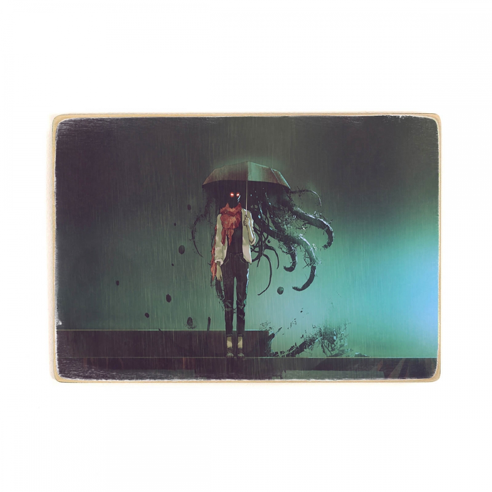 

Деревянный постер Мистика и фантастика The Horrors Of A Rainy Night А1