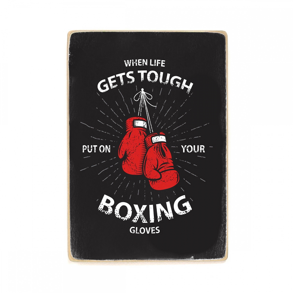 

Деревянный постер Спорт When Life Gets Tough А2