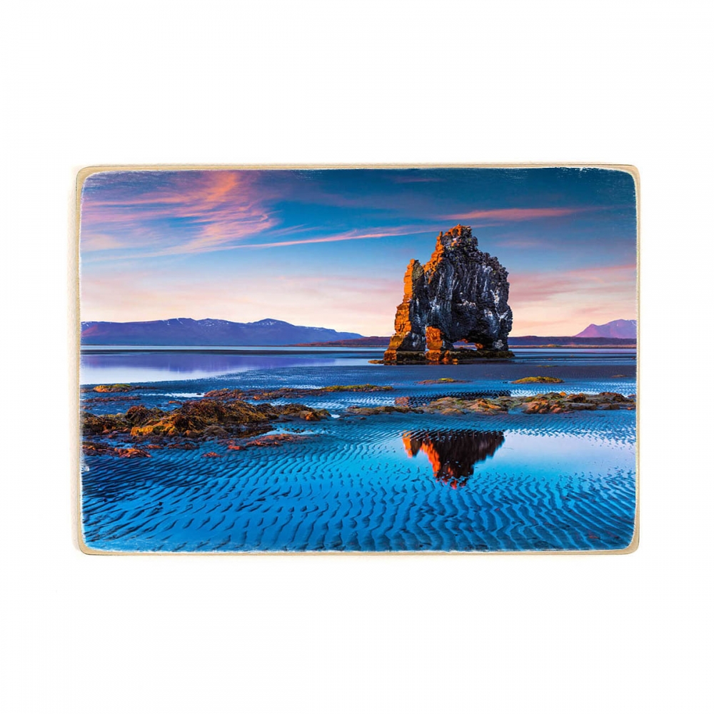 

Деревянный постер Природа Huge Basalt Stack Hvitserkur А2