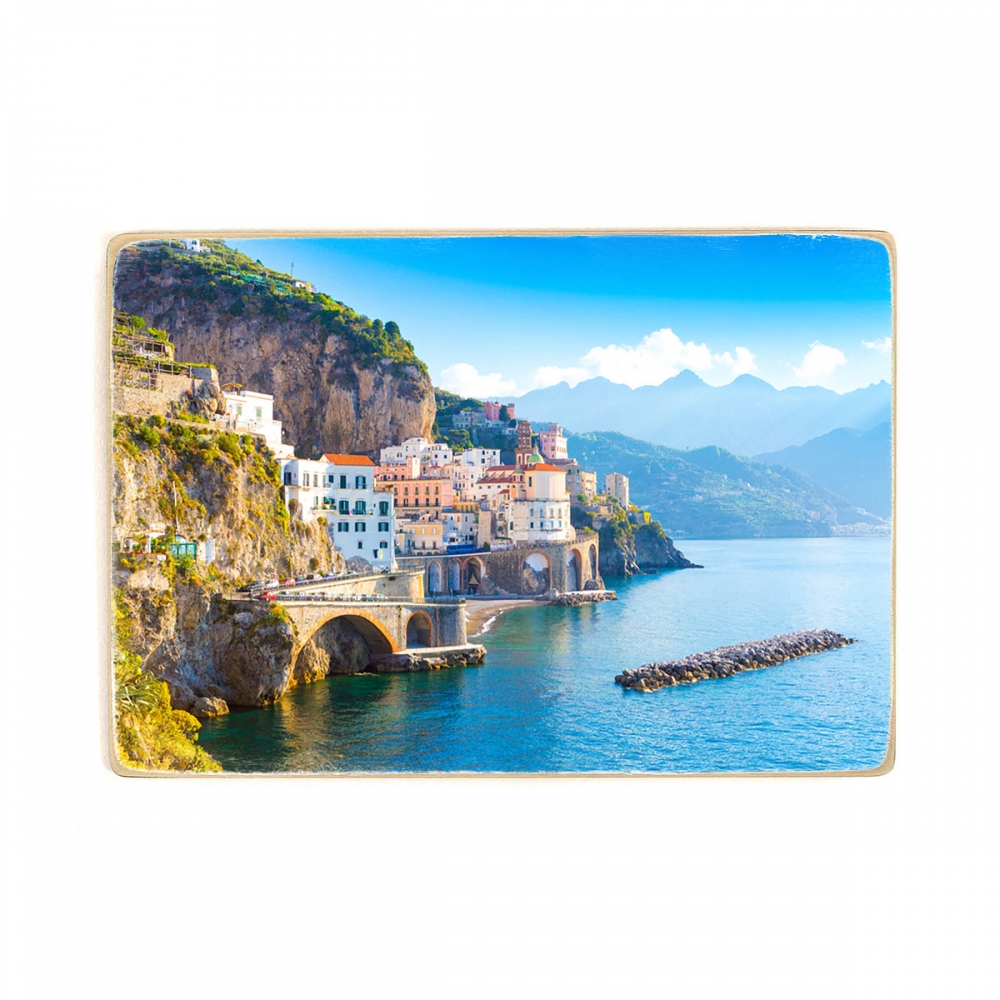 

Деревянный постер Архитектура Morning View Amalfi Cityscape А2