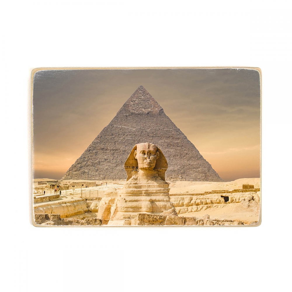 

Деревянный постер Архитектура Sphinx And Pyramids А2