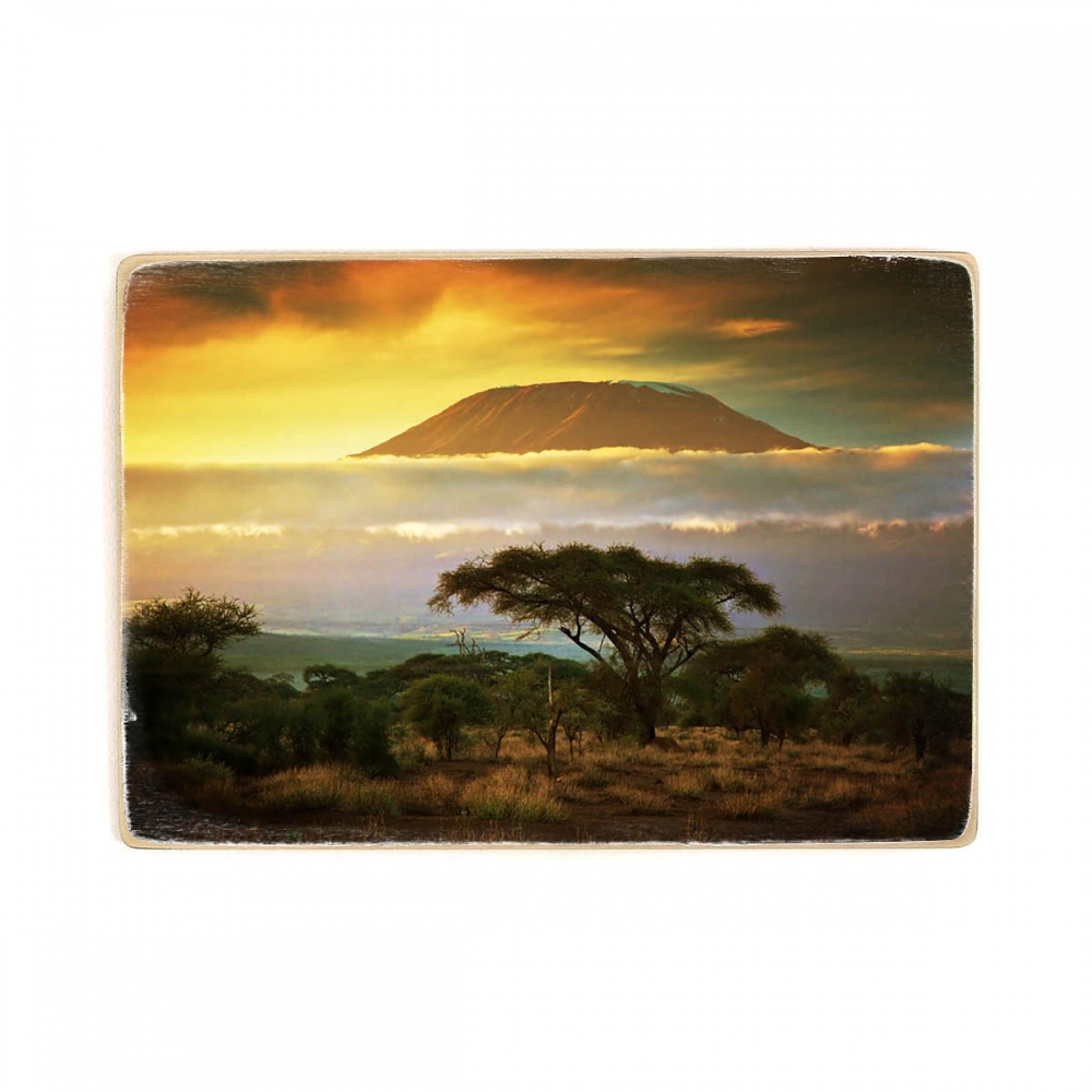 

Деревянный постер Природа Mount Kilimanjaro А2