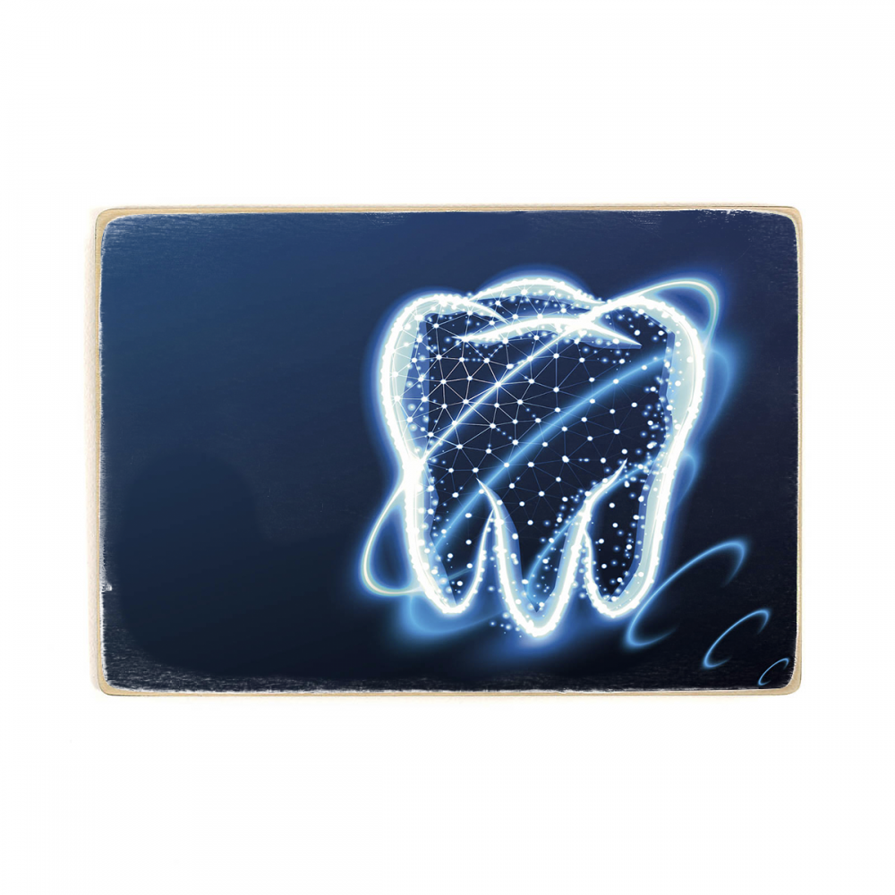 

Деревянный постер Стоматология Tooth Enamel А1
