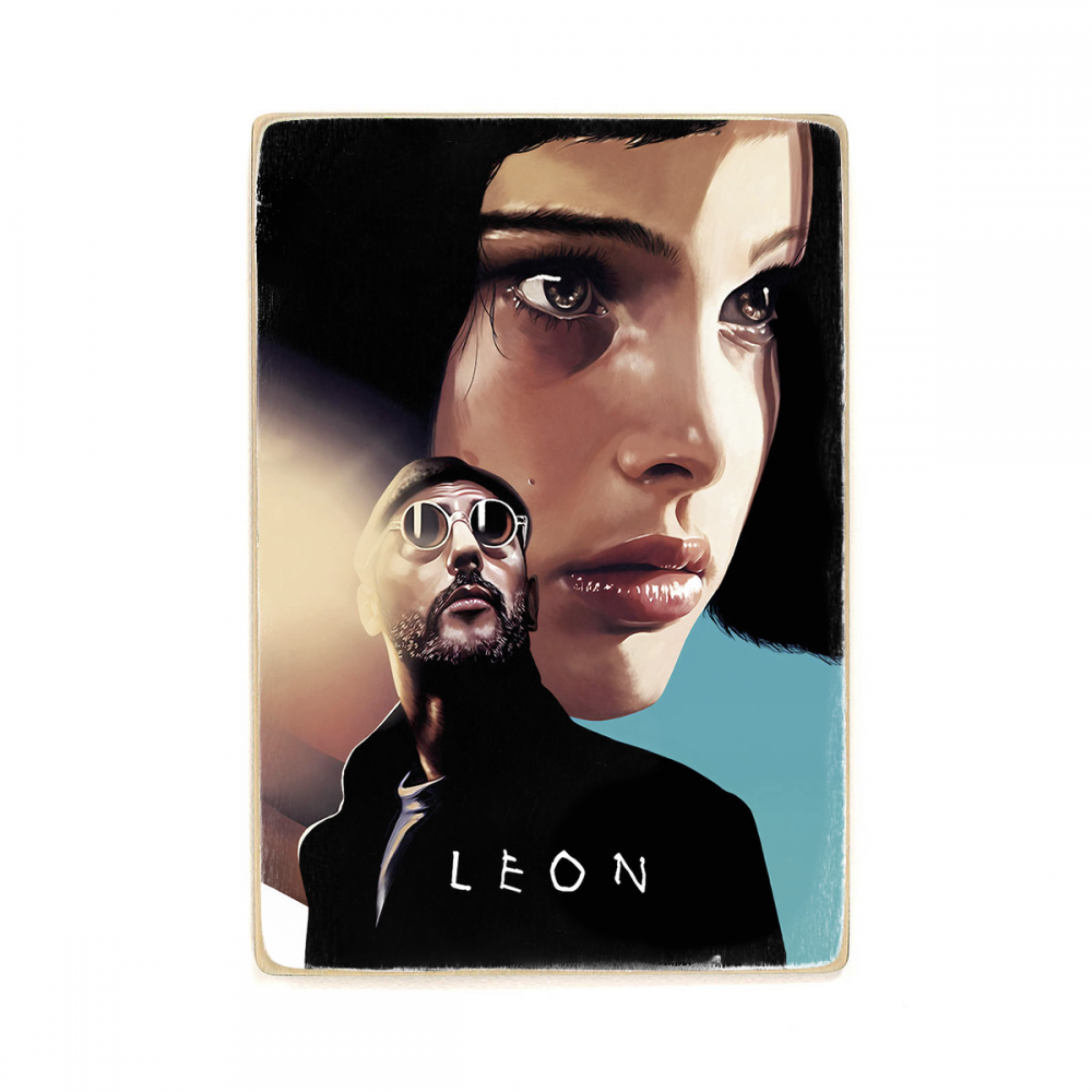 

Деревянный постер Фильмы и сериалы Leon А2