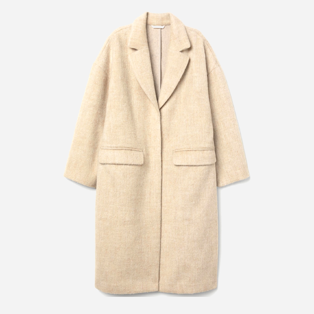 

Пальто H&M 0684080004 40 (170/92А) Светло-бежевое меланж