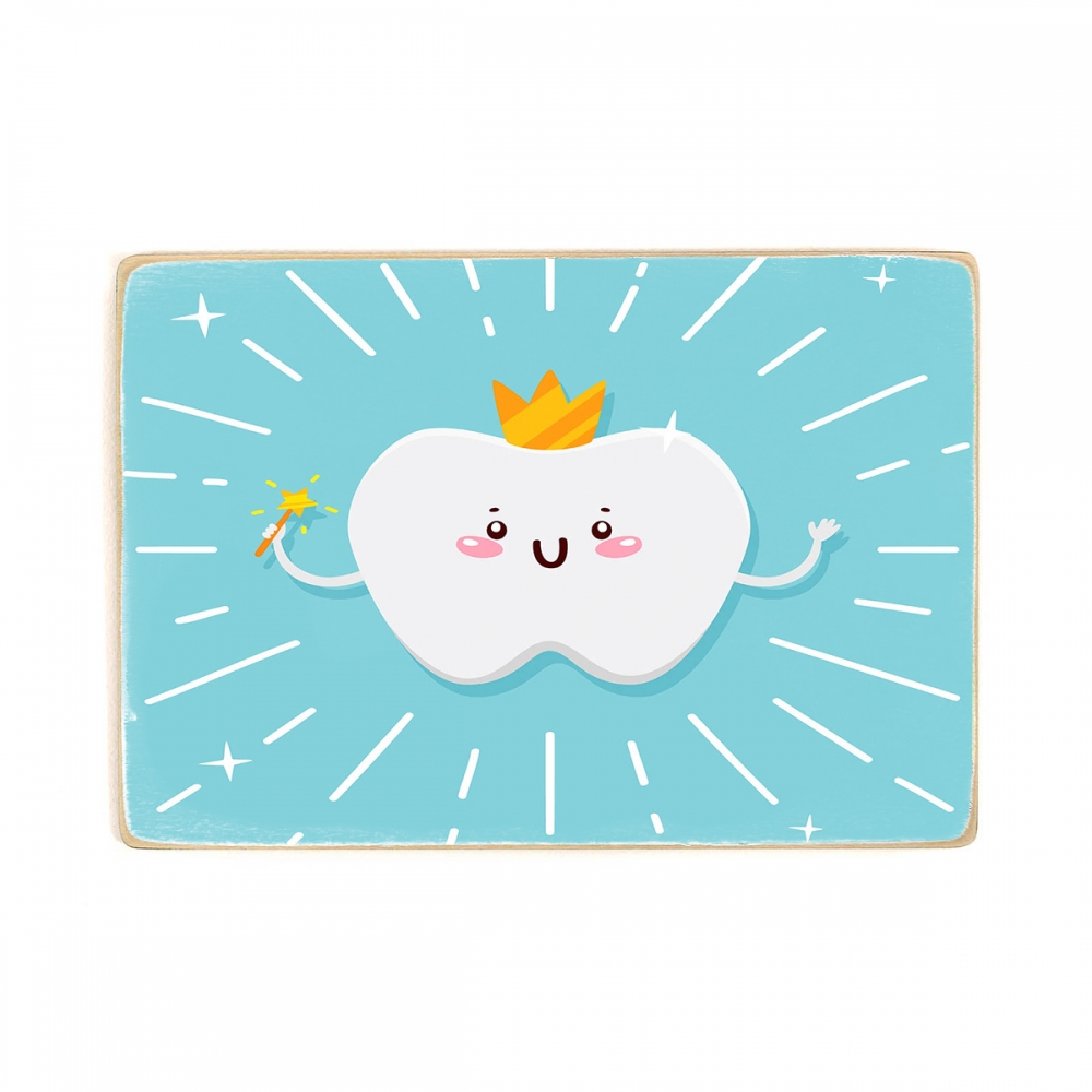 

Деревянный постер Стоматология Tooth Fairy А1