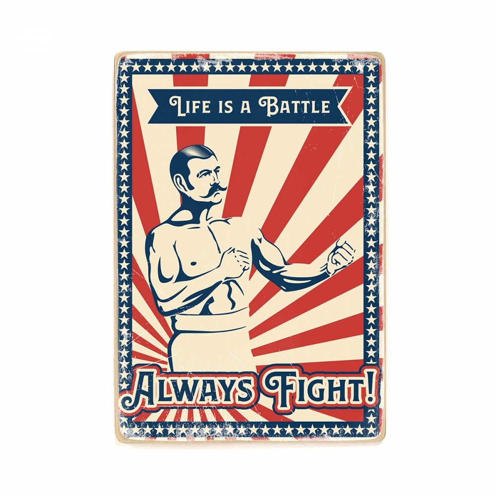 

Деревянный постер Спорт Life Is A Battle А2