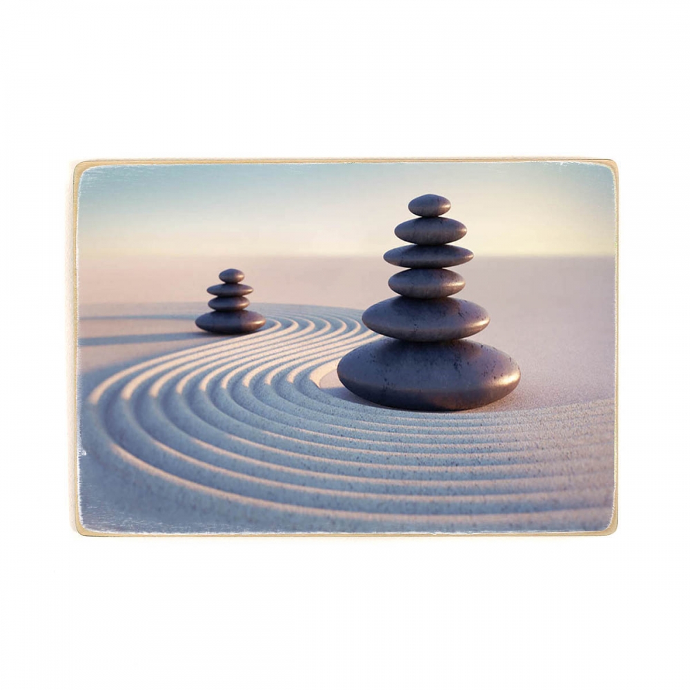 

Деревянный постер Йога и медитация Japanese Zen Garden А2