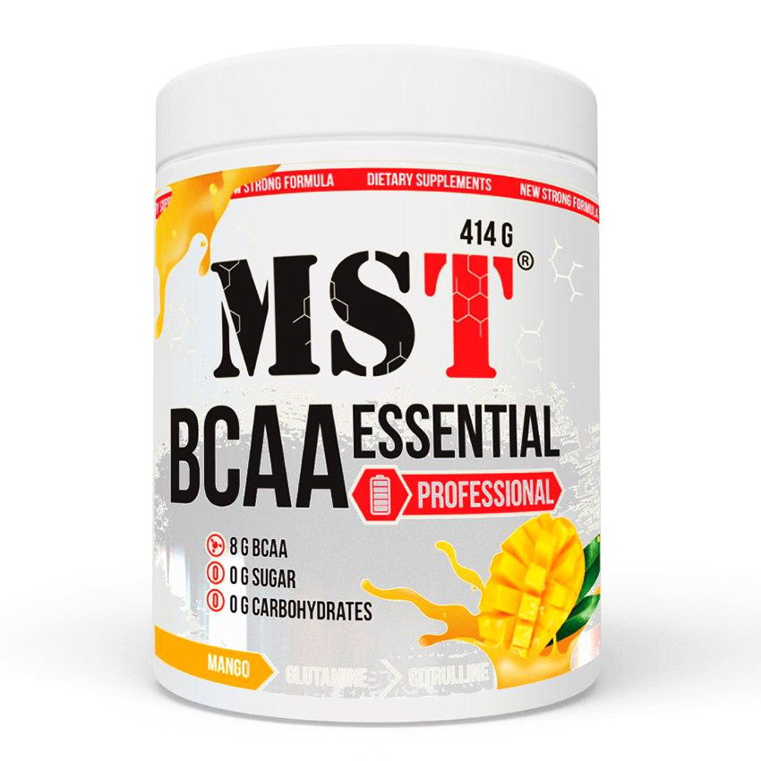 

Аминокислоты MST Nutrition BCAA Essential Professional 414 грамм Манго