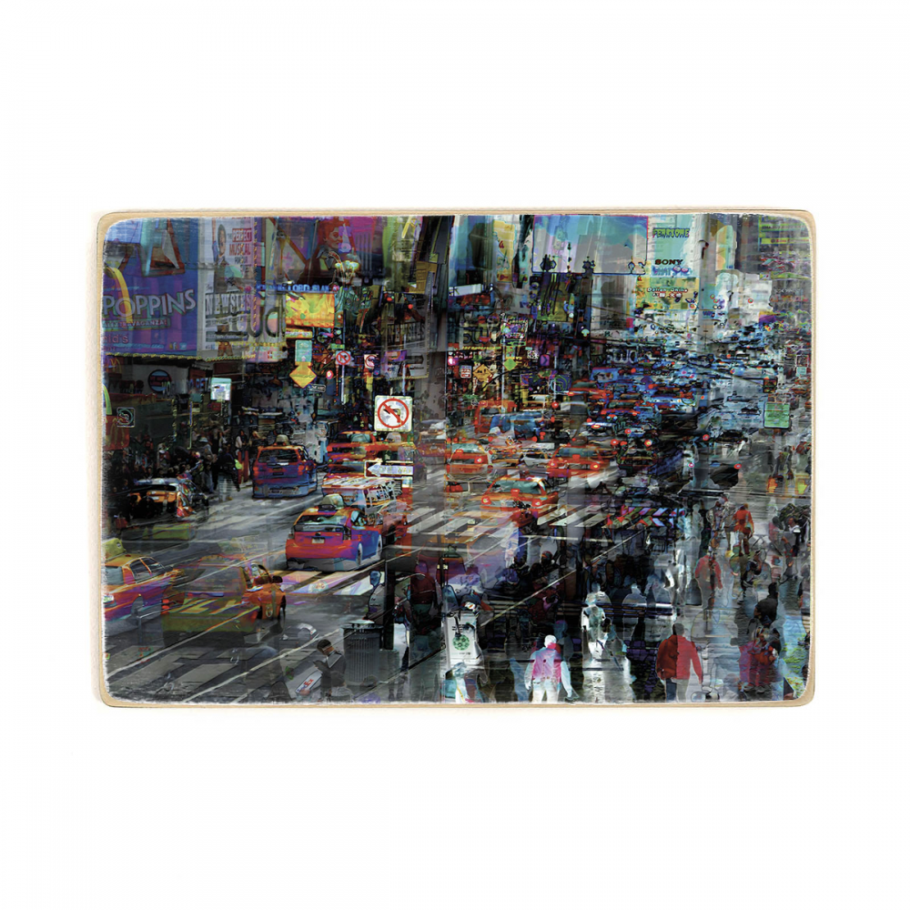 

Деревянный постер Искусство Traffic Congestion А1