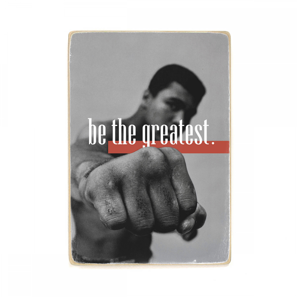 

Деревянный постер Мотивационные The Greatest А2