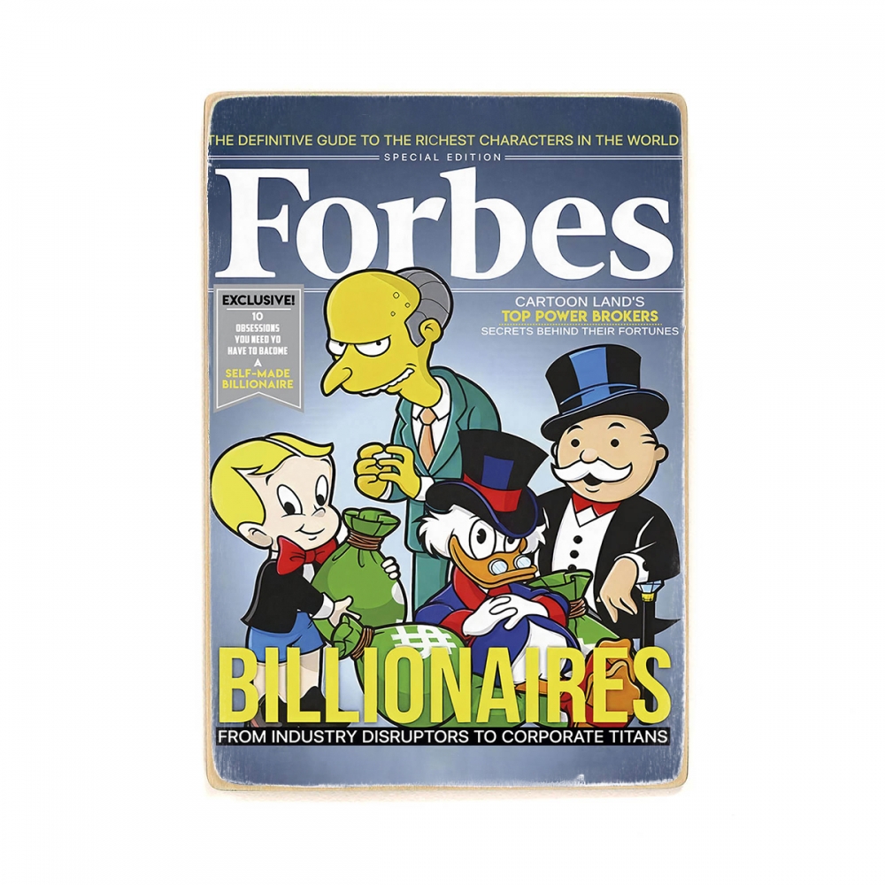 

Деревянный постер Деньги Billionaires А1
