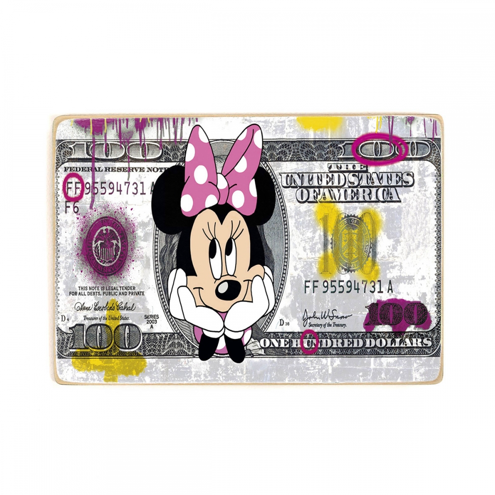 

Деревянный постер Деньги Minnie Money А2
