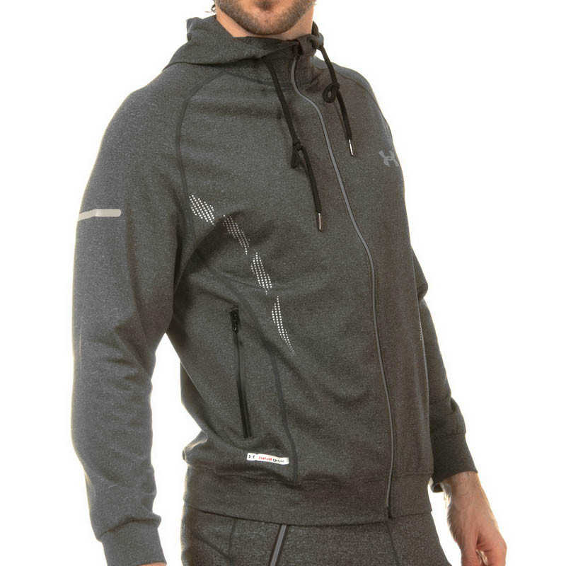 

Толстовка спортивная на молнии с капюшоном кофта спортивная Under 1831 размер 2XL (180-185см) Dark Grey