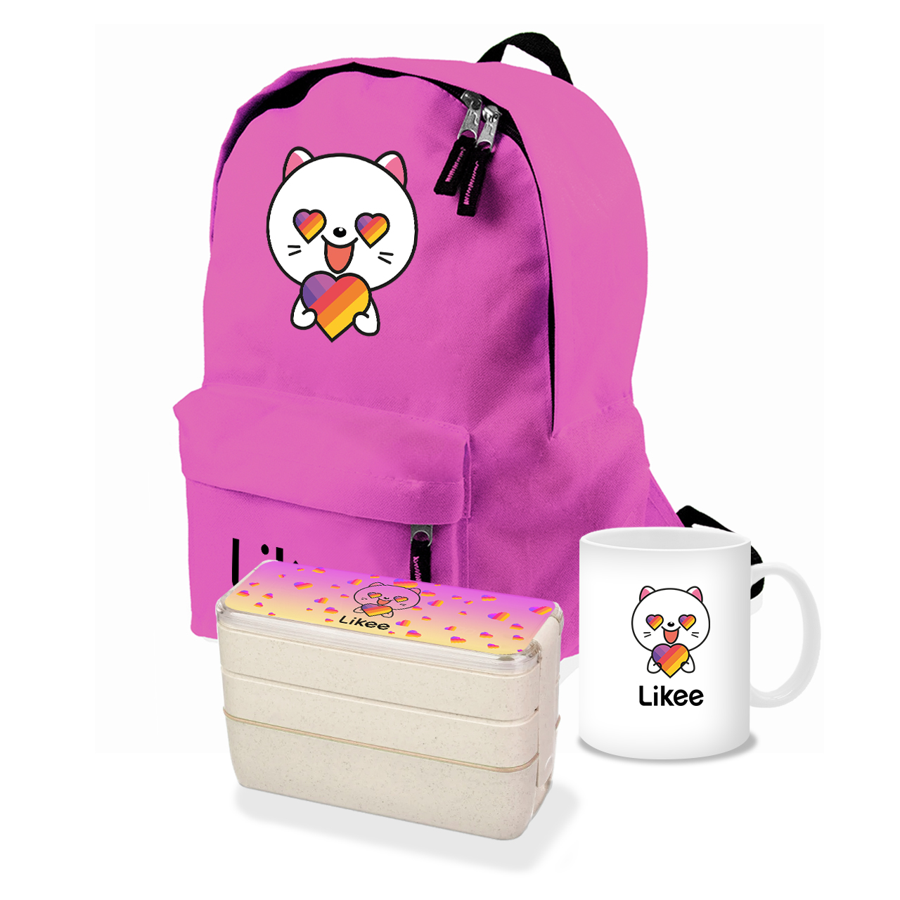 

Набор школьника Лайк Кот (Likee Cat) (35507-1036-5) Розовый