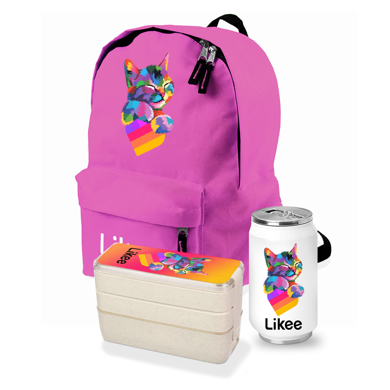 

Набор школьника Лайк Кот (Likee Cat) (35508-1040-5) Розовый