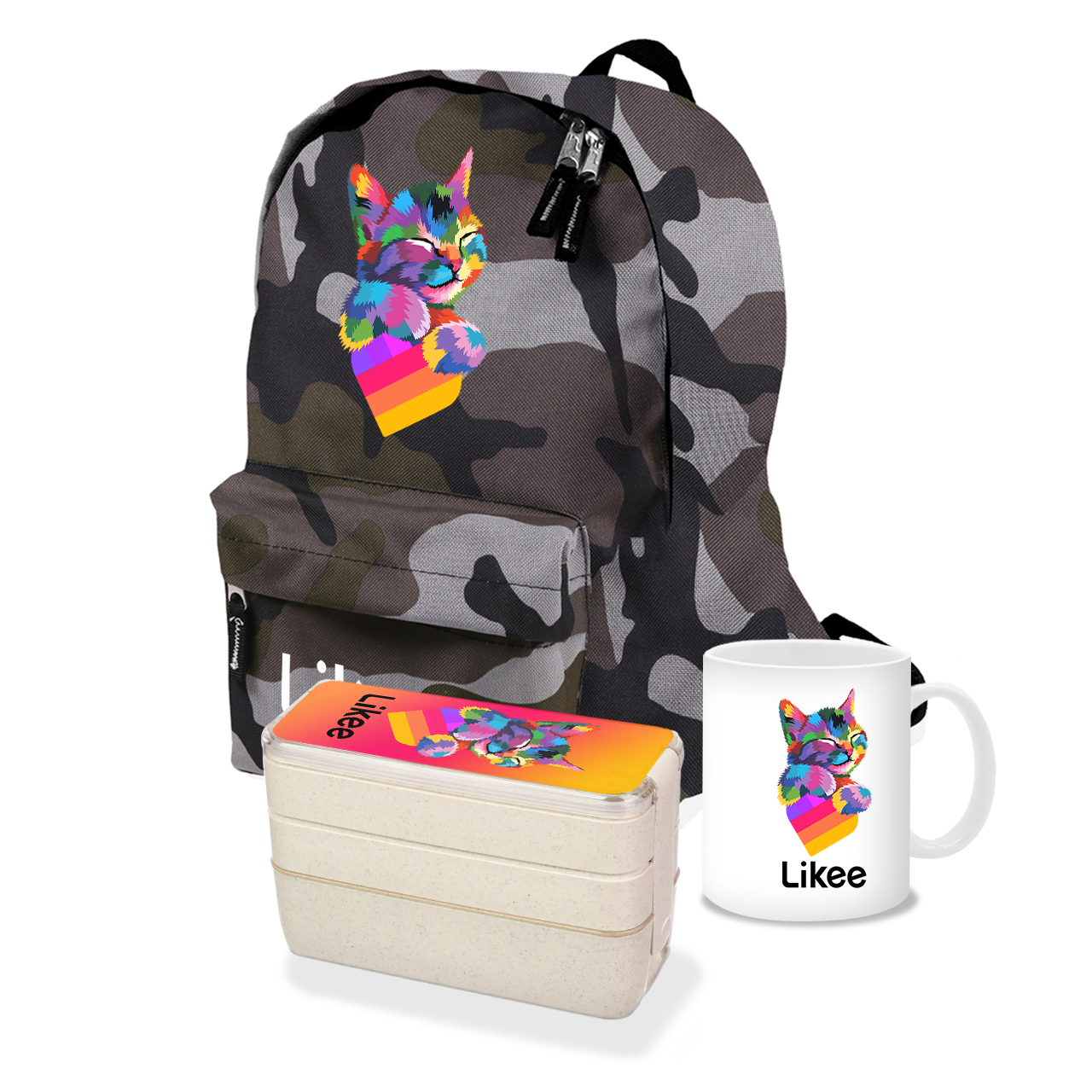 

Набор школьника Лайк Кот (Likee Cat) (35507-1040-10) Камуфляж
