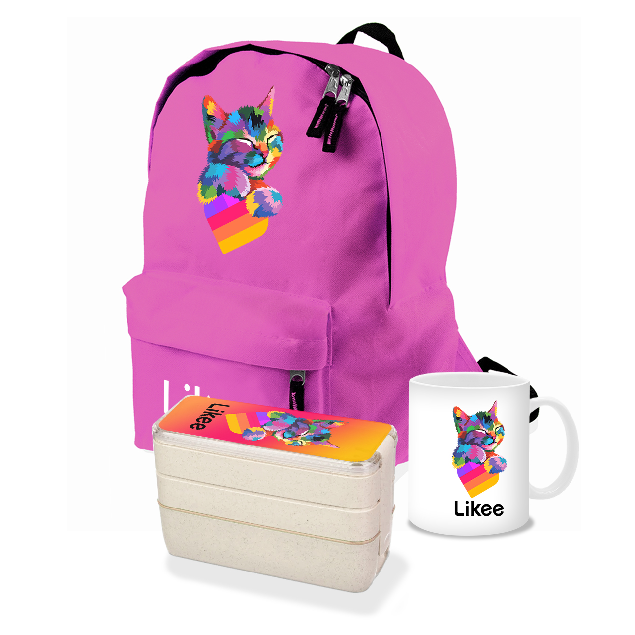 

Набор школьника Лайк Кот (Likee Cat) (35507-1040-5) Розовый