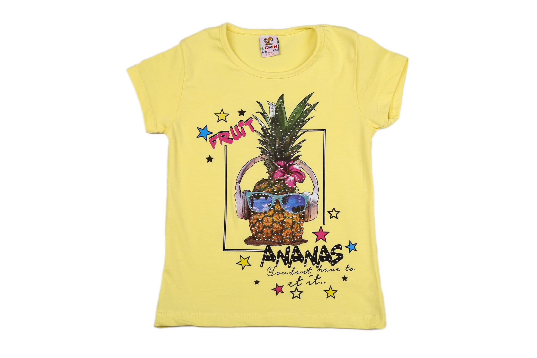 

Футболка для дiвчинки Ecrin-Kids 78.4 110 Жовтий