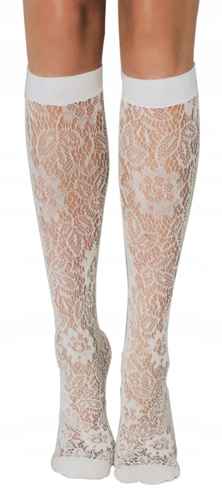 

Гольфы ажурные Veneziana Cosenza OneSize Белые