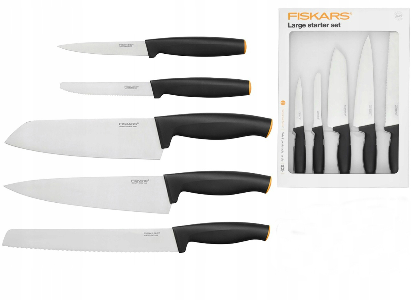 

Набор кухонных ножей Fiskars Functional Form 5 шт 1014201