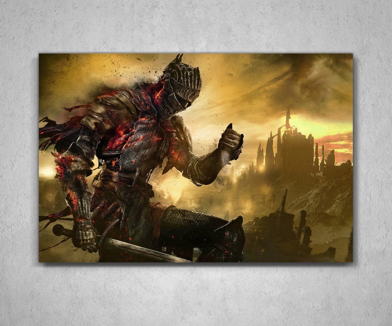 

Картина подарок для геймера игромана Дарк Соулс Dark Souls 60х40