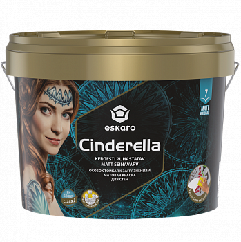 

Особо стойкая к загрязнениям матовая краска для стен Eskaro Cinderella 2.7 л