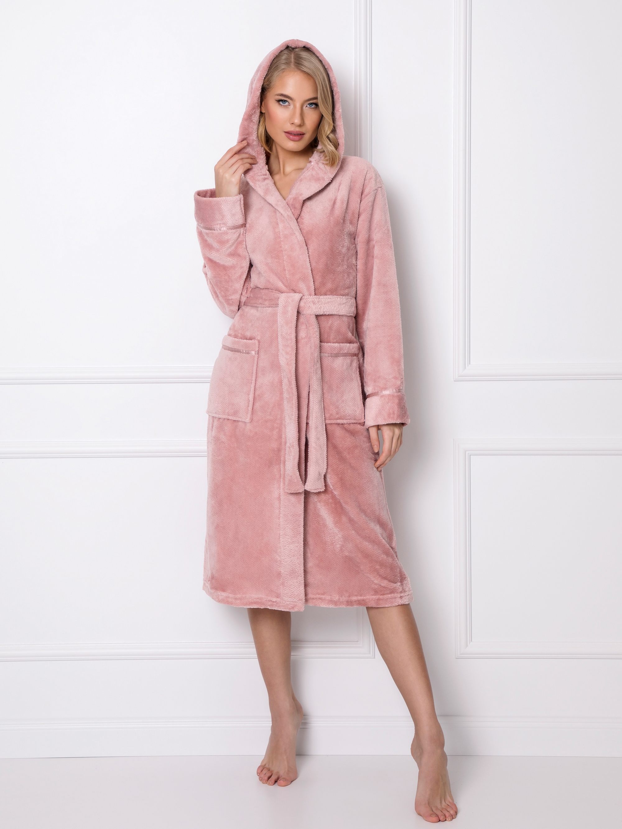 

Халат Aruelle Adeline bathrobe dusty pink  Розовый, Халат Aruelle Adeline bathrobe dusty pink M Розовый