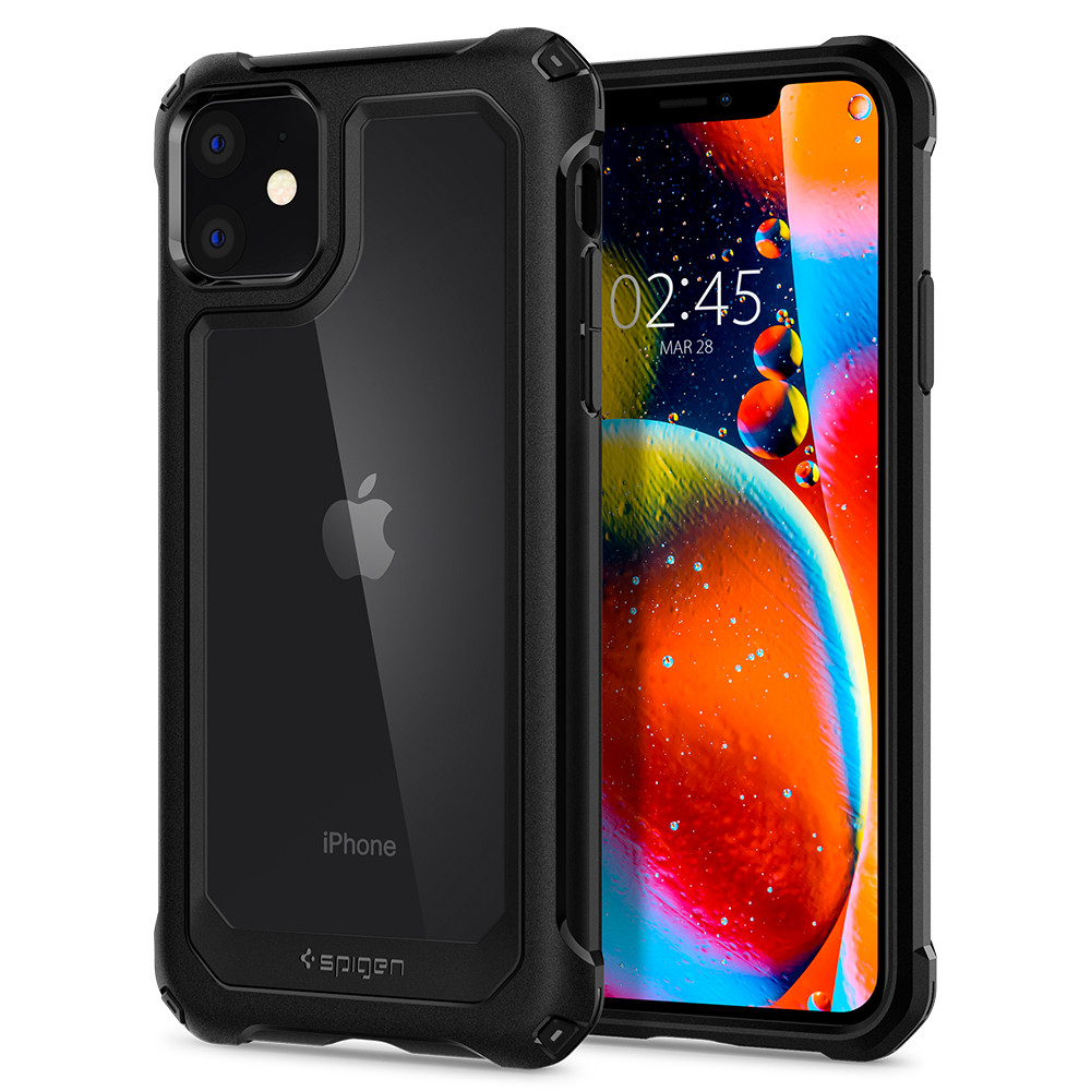 

Чехол Spigen для iPhone 11 Gauntlet, Carbon Black