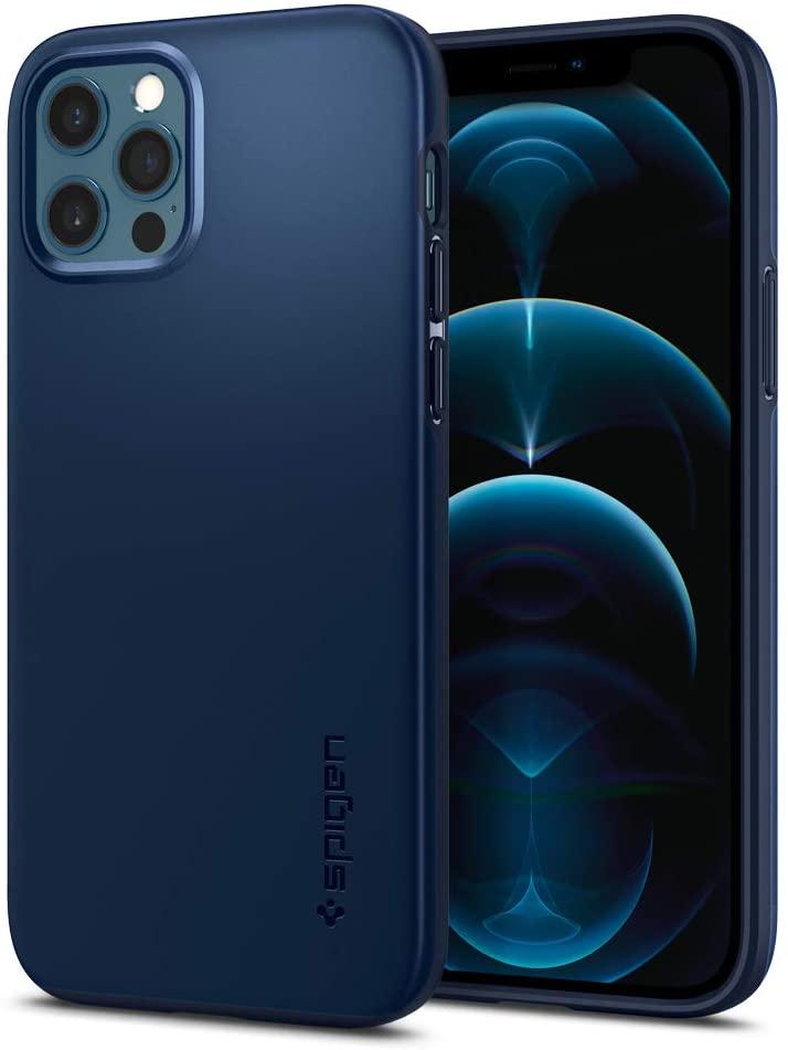

Чехол Spigen для iPhone 12 / 12 Pro Thin Fit, Navy Blue