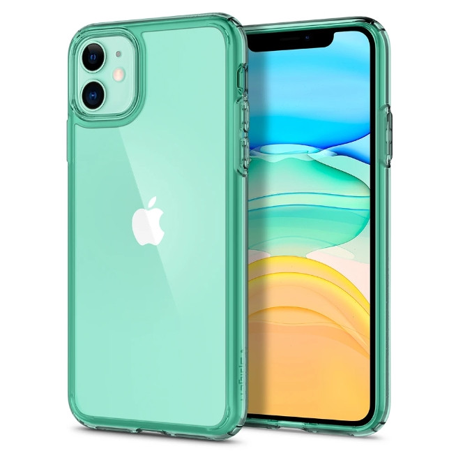 

Чехол Spigen для iPhone 11 Ultra Hybrid, Green Crystal