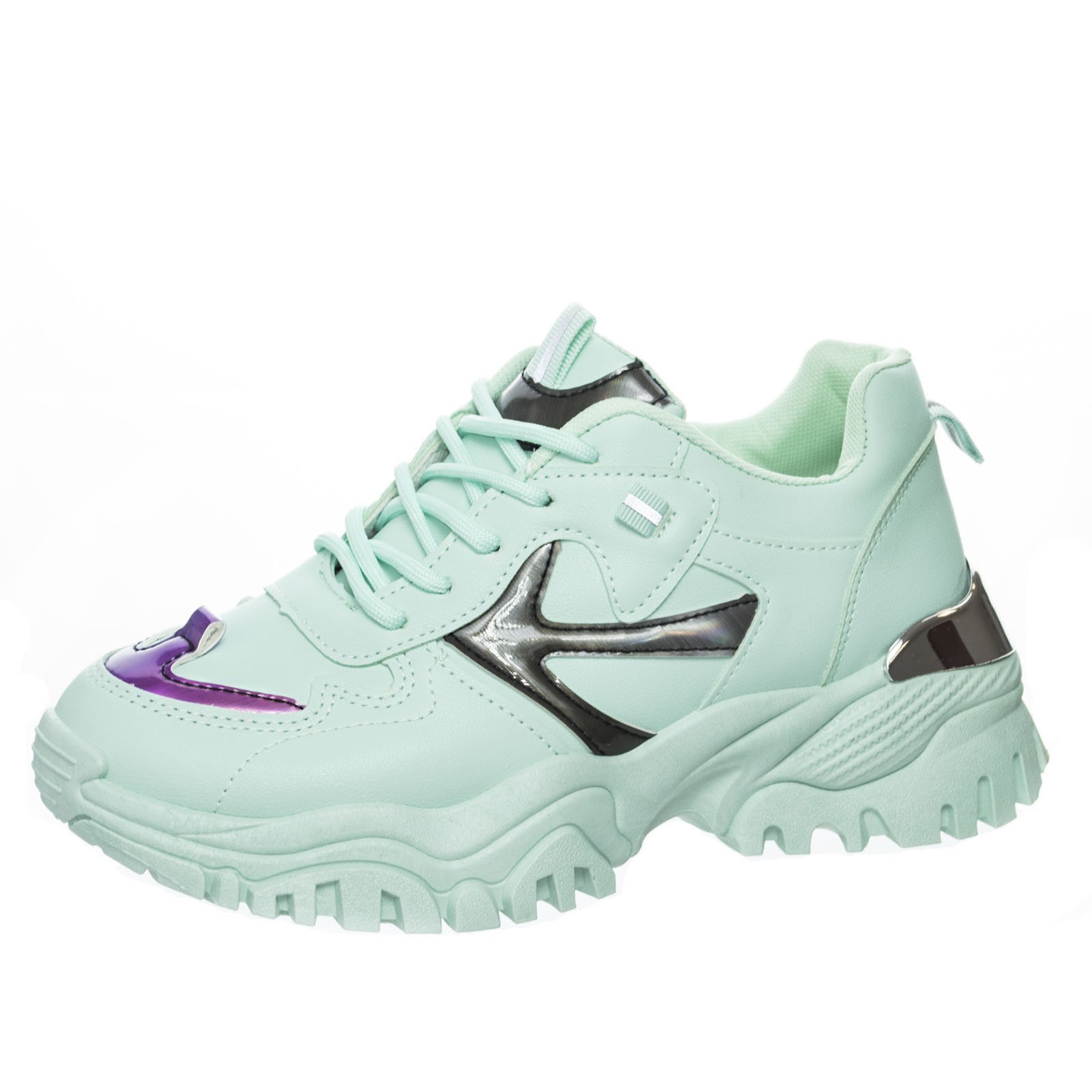 

Кросcовки женские Violeta 172-5 green мятные демисезонные эко кожа 38р (24,5 см) b-541