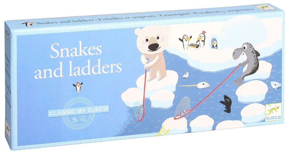 

Настольная игра Djeco Сачки и лестницы (Лестницы и змеи, Snakes and ladders) (DJ05208)