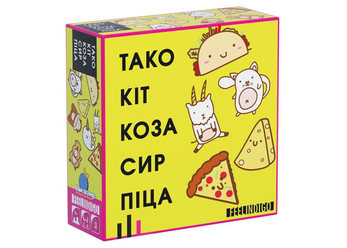 

Настольная игра Feelindigo Тако Кіт Коза Сир Піца (Taco Cat Goat Cheese Pizza) (FI20032)