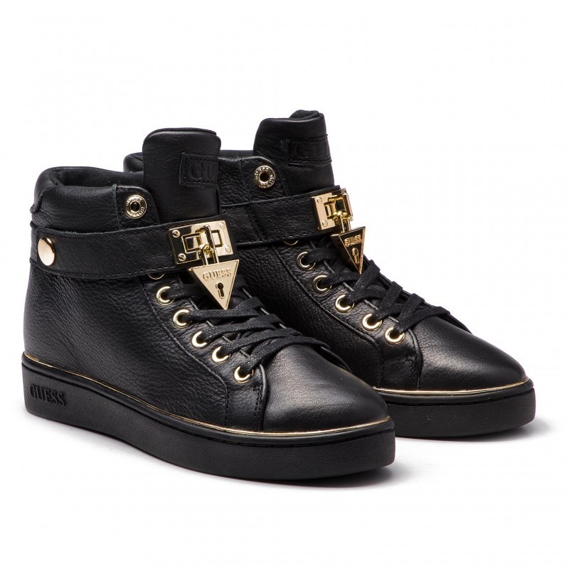 

Кеды женские черные кожаные GUESS FLBOG4 LEA12 BLACK размер 36
