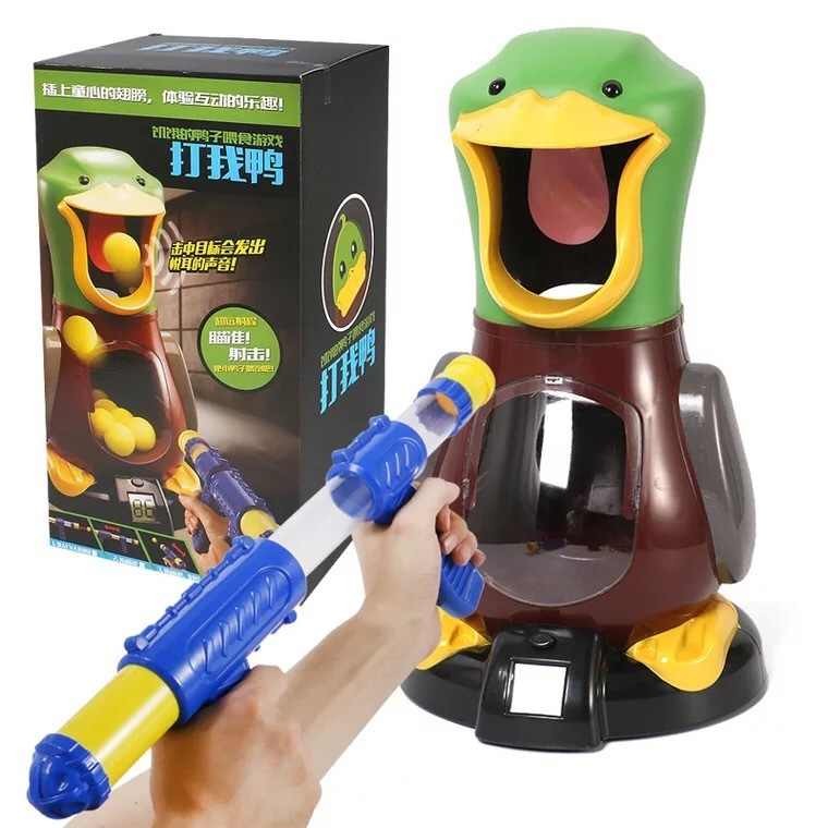 

Игрушечный пистолет Hit me Duck Fun с мишенью уткой и мягкими пулями 6248