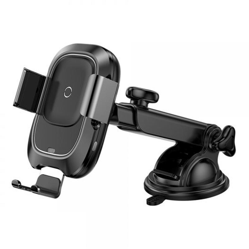 

Автодержатель с БЗУ холдер Baseus Wireless Charger Smart Vehicle Bracket Sucker Style Holder WXZN-B01 Black