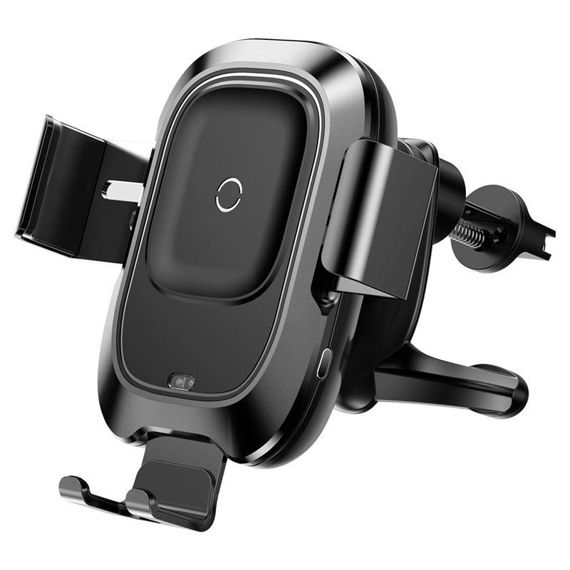 

Автодержатель с БЗУ холдер Baseus Wireless Charger Smart Vehicle Bracket Holder WXZN-01 Black