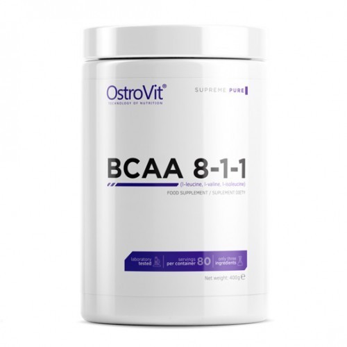 

Аминокислота OstroVit BCAA 8-1-1 400 грамм Без вкуса