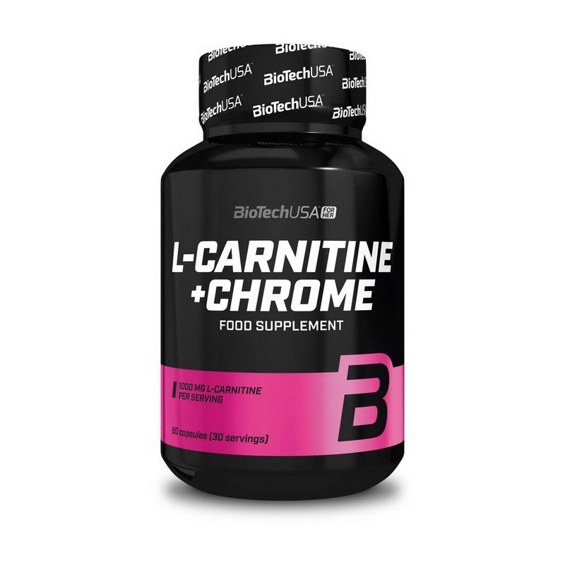 

Жиросжигатель BioTech L-Carnitine + Chrome 60 капсул