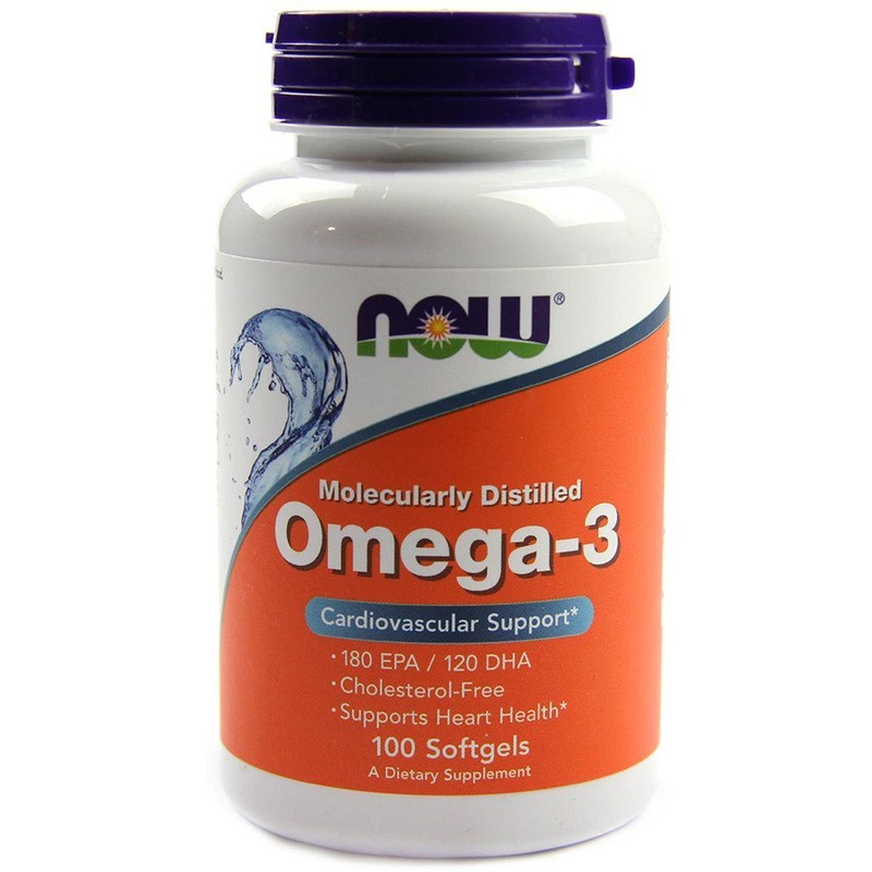 

Жирные кислоты NOW Omega-3 1000 мг 100 капсул