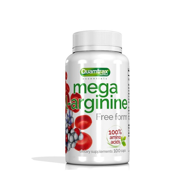 

Аминокислота Quamtrax Mega L-Arginin 100 капсул